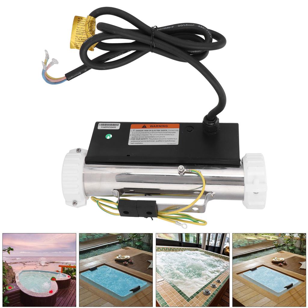 1 кВт Электрический термостат Массажная ванна СПА Гидромассажная ванна Водонагреватель IPX5 Водонепроницаемый