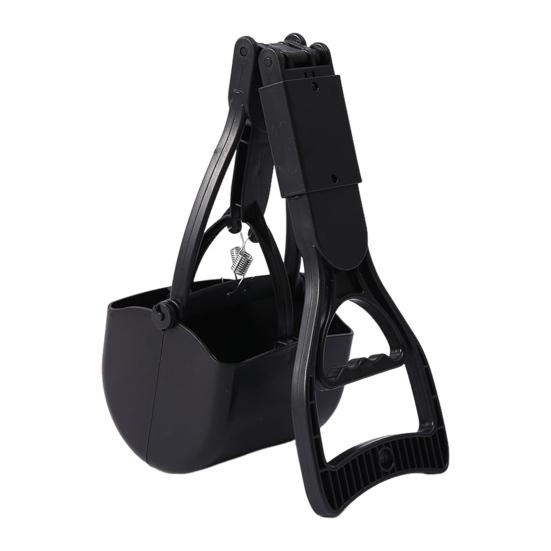 17.7" Dog Pooper Scooper Long Handle Folding Waste Pick Up Tool