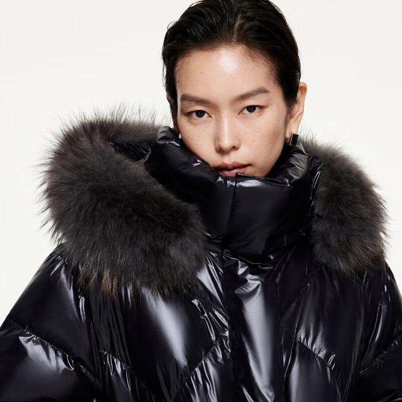 ONLY Women's Hooded 90% Down Long Puffer Jacket
