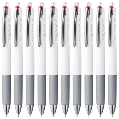 Шариковая ручка Pentel Flow Tune, масляная, 0,5 мм, красная, набор из 10 штук, BZN205-B