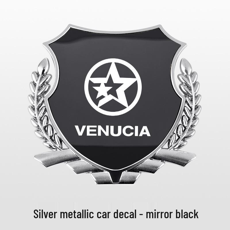 Боковой шильдик Venucia Car 'Колос пшеницы' для D60/T70/T90/Star/T60 - Модификация металлического корпуса