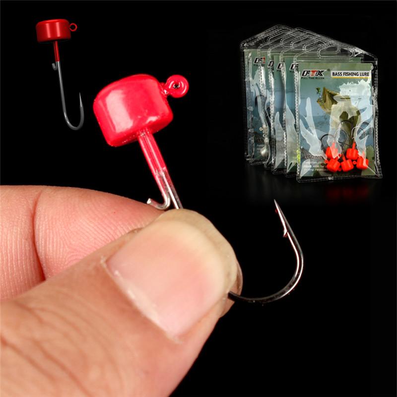 5 шт. крючок для джиг-головки 1,6 г/2,0 г/3,0 г/4,8 г/5,8 г джиг-крючок для мягкой приманки для червей