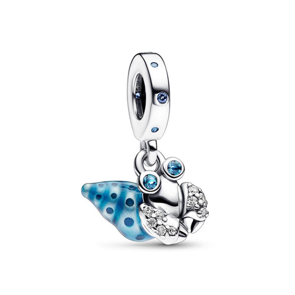 Новые Синие Морские Существа Ракушка Медуза Черепаха Акула Медная Подвеска-Шарм Подходит Для Оригинального Браслета DIY Женские Украшения