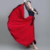 Performance Big Swing Long Skirt Chiffon Dance Skirt with Half-length Dance Skirt On Both Sides