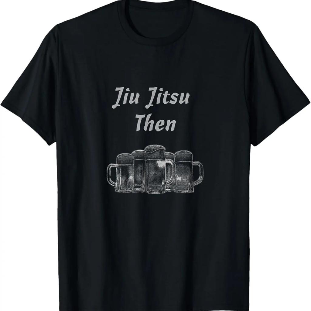 Джиу-джитсу, потом пиво BJJ Бразильское джиу-джитсу ММА Футболка