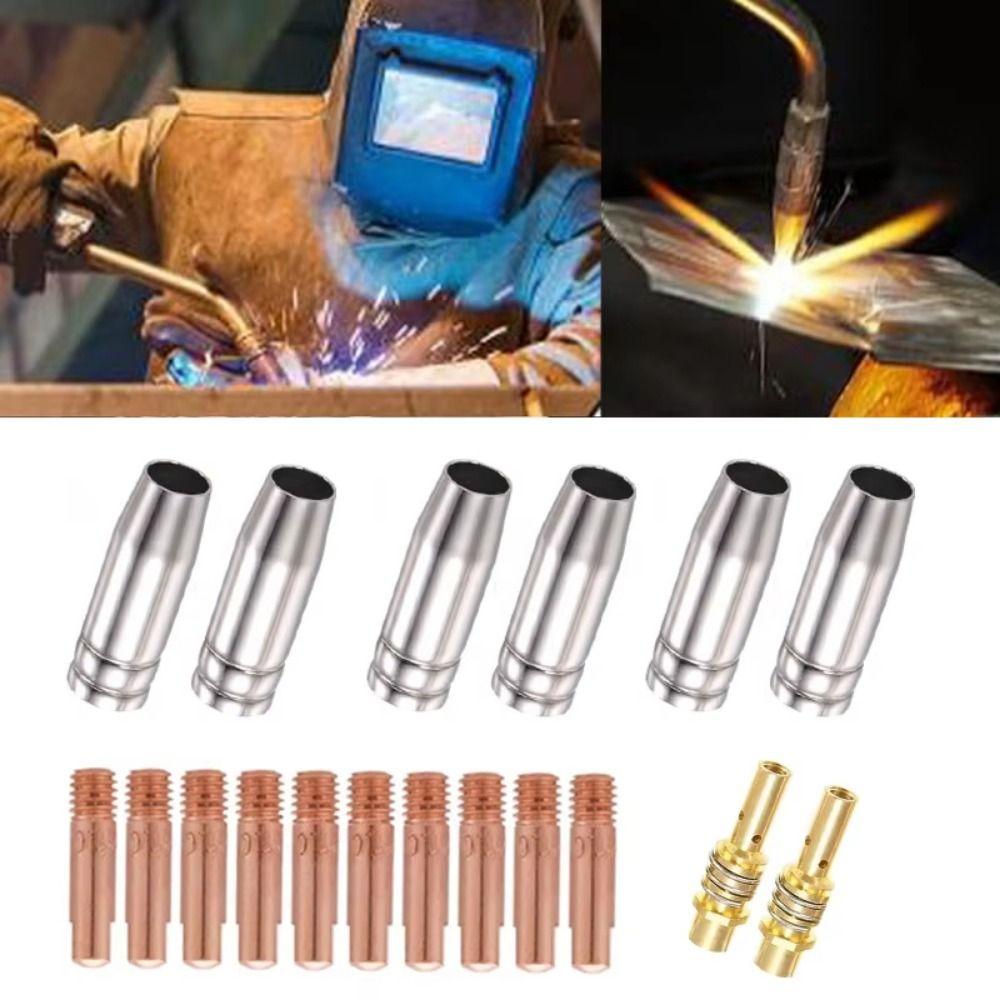 Durable MB15AK Torch Nozzles Contact Tips Electric Conducting Tip Welding Mouth  Welding Supplies