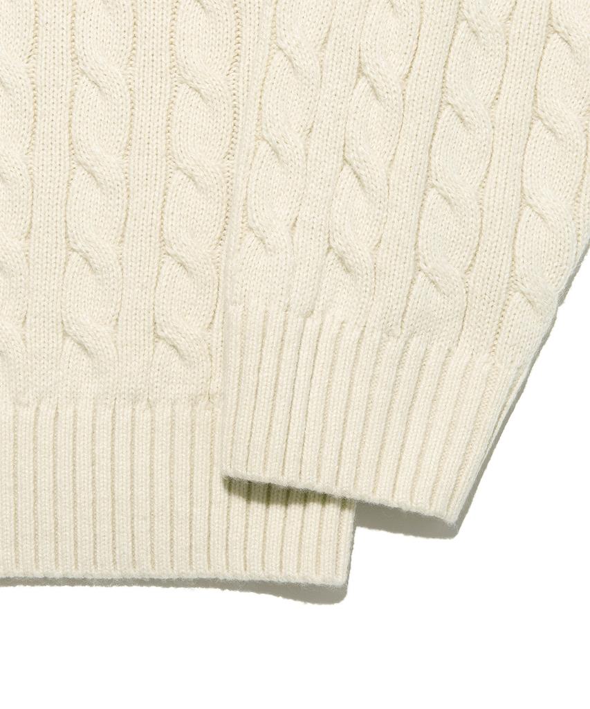 LEE Cable Round Knit Ivory