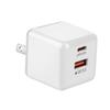 Компактное быстрое зарядное устройство Ice Cube PD20W+QC3.0 с разъемами A+C, стандартами UK/EU/US и совместимостью с TYPE-C