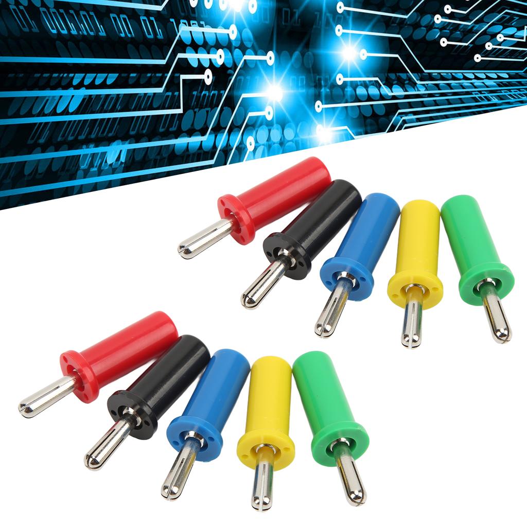 10 шт., разъем типа «банан», сварной разъем «банан», штабелируемый разъем для аксессуаров безопасности