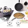 6 Piece Non-Stick Cookware Set | Induction Base | PFOA Free | HTR Exterior Coating | 25cm Tawa, 22 Cm Kadai, 22cm Fry Pan, 1 Glass Lid & 2  Spatulas