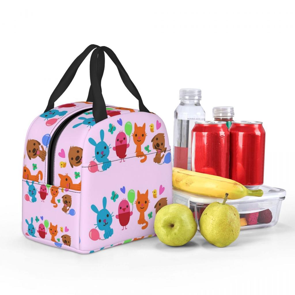 Play Sago Mini Pink Insulated Lunch Bag for Kids School Cooler Thermal Food Box Tote Portable Lunch Boxes Container