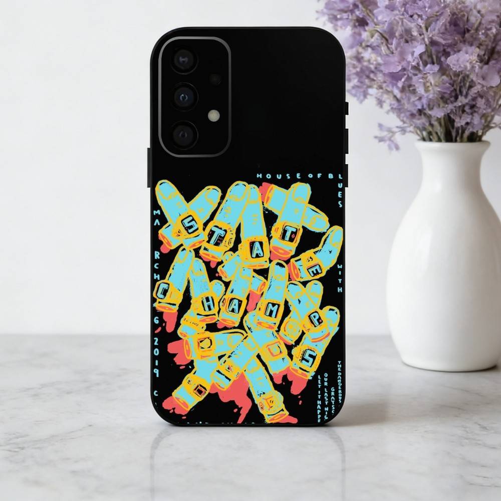 Чехол для телефона Rock S-State C-Champs Band для Samsung Galaxy A73, A72, A71, A70, A53, A52, A51, Мягкий силиконовый черный чехол