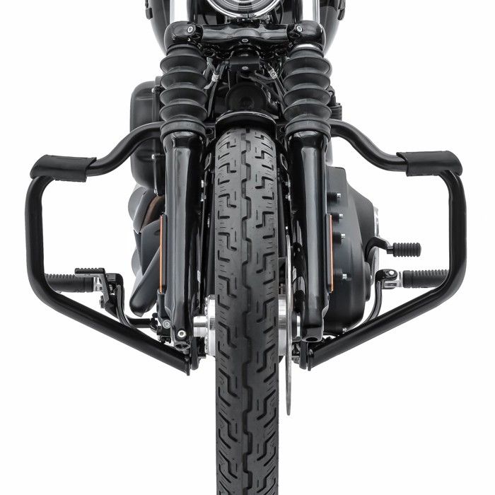 Pare carter + respose-pieds 32mm pour chopper / custombikes 18-25 FM5 Mustache noir