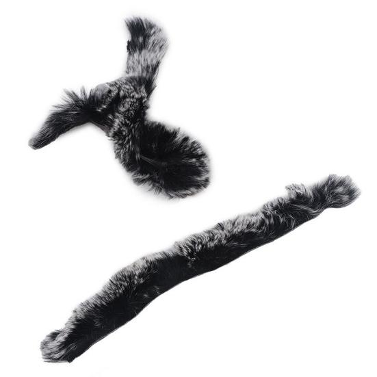 1 пара глушителей для тетивы для стрельбы из лука, амортизация, мягкое на ощупь, нечеткий разделитель струн из искусственного меха кролика рекса, изогнутый традиционный стабилизатор для охотничьего лука