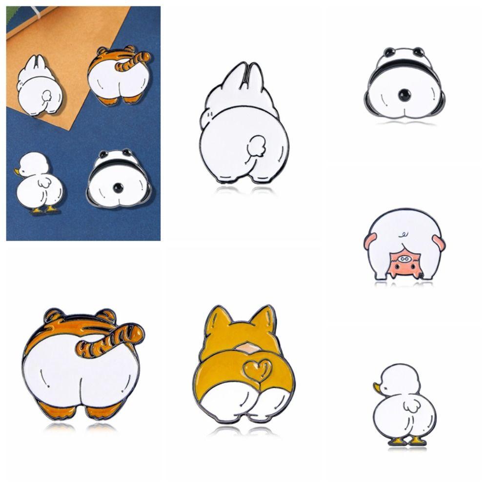 Брошь в виде панды из цинкового сплава с изображением животных, милых детей