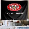 Custom Name Brentford Football Club Crest Printed Tapestry, for Bedroom,Livingroom, dormitory, Large Wall Decor, Fabric Decor Fan Birthday Gifts