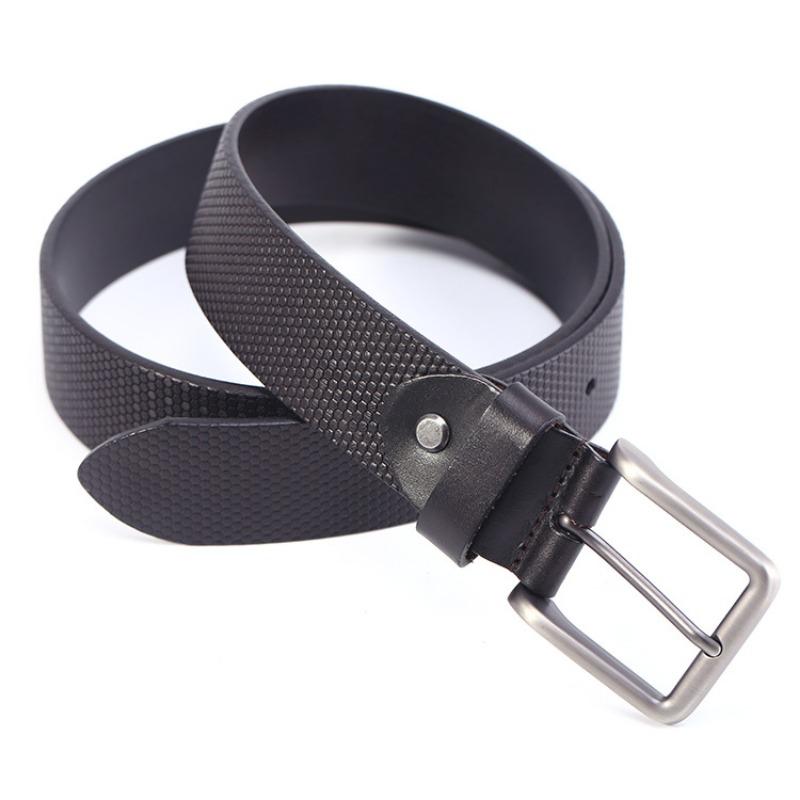 Ремень из британской кожи, мужской ремень с пряжкой из сплава, первый слой из коровьей кожи, повседневный ремень для брюк
