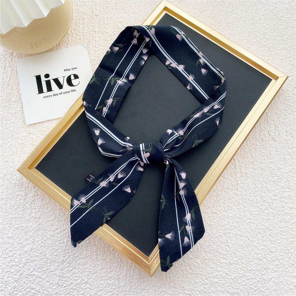 New Scarves Silk Scarves Women'S Spring And Autumn Season Long Decorative Professional Scarves Summer Thin Styles Paired With Shirts Stylish
