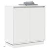 LED Sideboard White 71 x 34.5 x 75 cm Engineered Wood