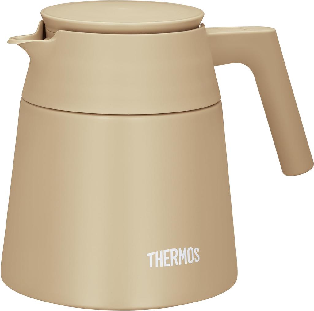 Thermos Vacuum Insulated Coffee Server 720ml Cafe Latte All Parts Dishwasher Safe Coffee Dripper Compatible Thermos Structure CL Heat/Cold TTF-720