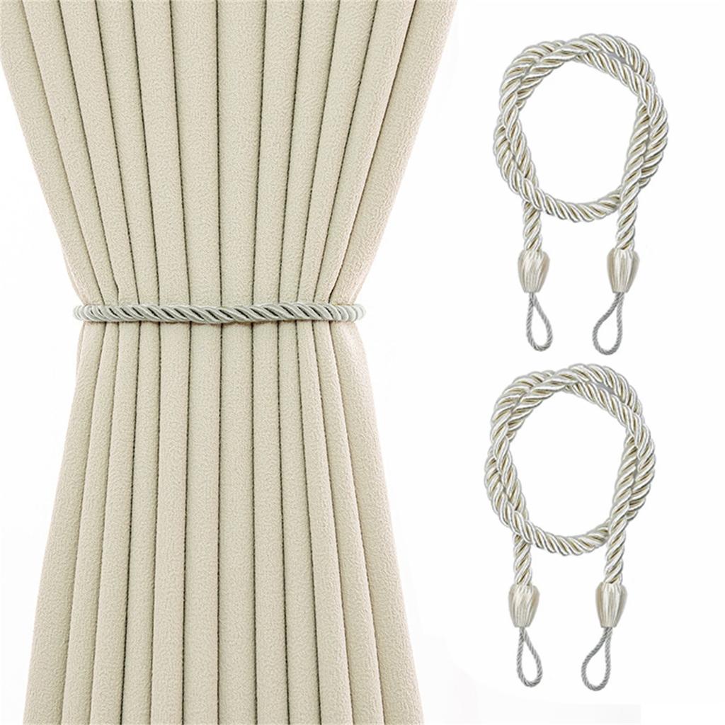 2Pcs Ropes Tie Backs For Window Curtain Cord Buckle Tiebacks Tie Backs