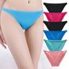 Sexy Briefs Cotton Basic Underwear Women  Everyday Low Waisted Breathable Transparent Panties Ladies Knickers 6 PCS/Lot