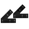 2 Pieces 45 Degree Angle Bracket Knee Plate Anti Rust Coating Mending Leg for Outdoor