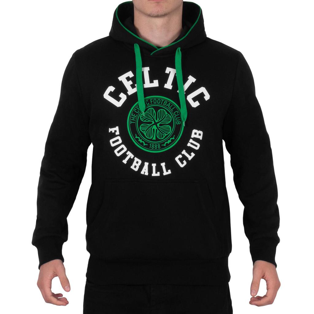 Celtic FC Mens Crest Fleece Hoodie