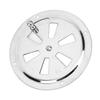 4 Inch Round Louver Vent Cover with Side Knob Adjustable 316 Stainless Steel Air Vent Grille for Boats Marine Yacht Home