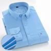 7XL 6XL Мужская вельветовая рубашка с длинным рукавом 100% хлопок Повседневная Классический крой Мягкая Удобная Карман Формальные рубашки Мужская одежда