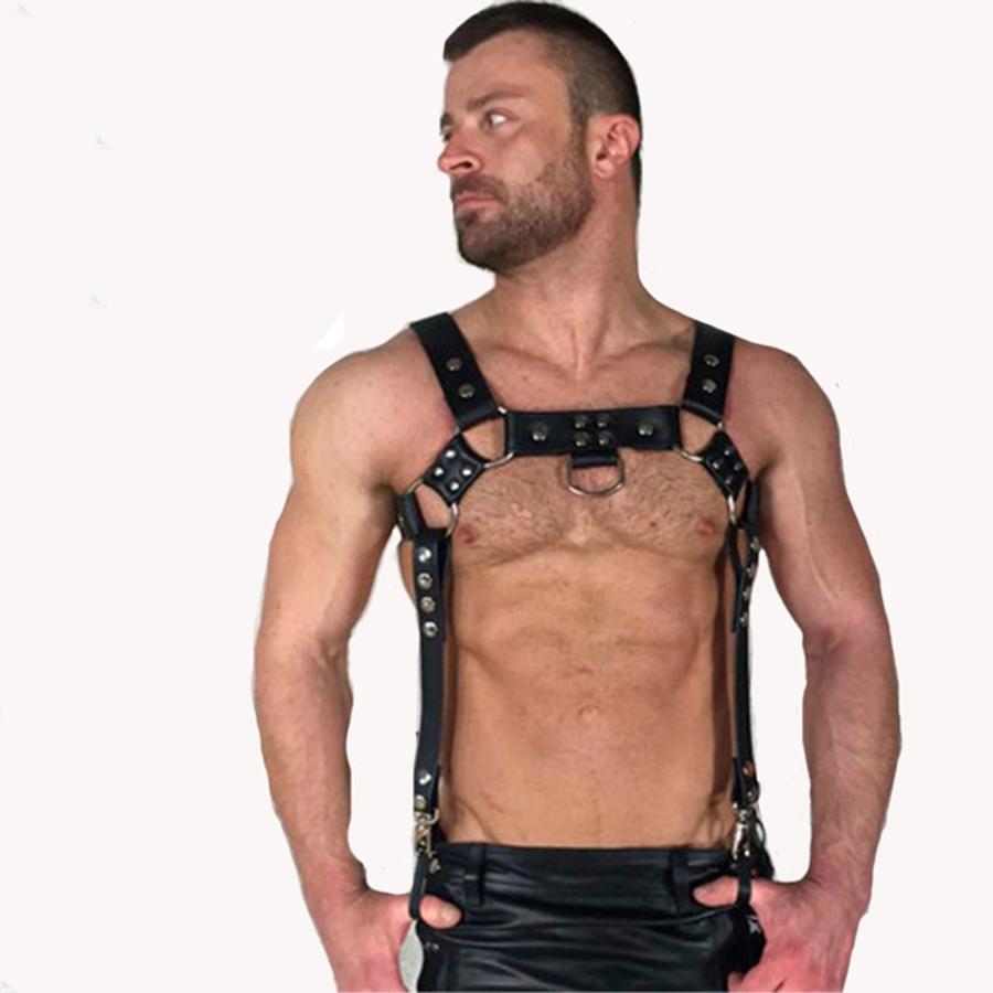 Горячее эротическое нижнее белье, БДСМ, фетиш-костюм, мужские кожаные ремни для геев, пояс для бондажа, ремень в стиле панк, Rave, клетка для члена, трусики целомудрия