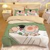 Anime Cute Crayon ShinChans Bed 3/4pcs Bedding Set Cartoon Student School Dormitory Bed Sheets Set Pillow Case Kid Xmas Gifts