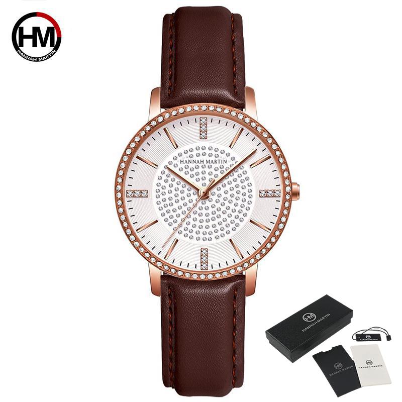 Женские кварцевые кожаные часы с бриллиантами, наручные часы со стразами, роскошные женские деловые часы Relogio Feminino