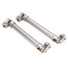 2 Pcs RC Drive Shaft Stainless Steel M4 for 110 RC Crawler for Traxxas for Axial SCX10 II 113mm