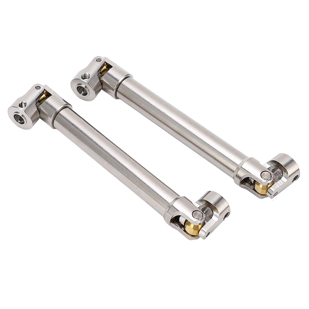 2 Pcs RC Drive Shaft Stainless Steel M4 for 110 RC Crawler for Traxxas for Axial SCX10 II 113mm