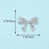 10 Pcs Rhinestone Bow Knot Patches, Sew on/Iron On Bow Knot Appliques Sparkly Clothing Repair Patch Hot Fix Applique Wedding Appliques for Dress