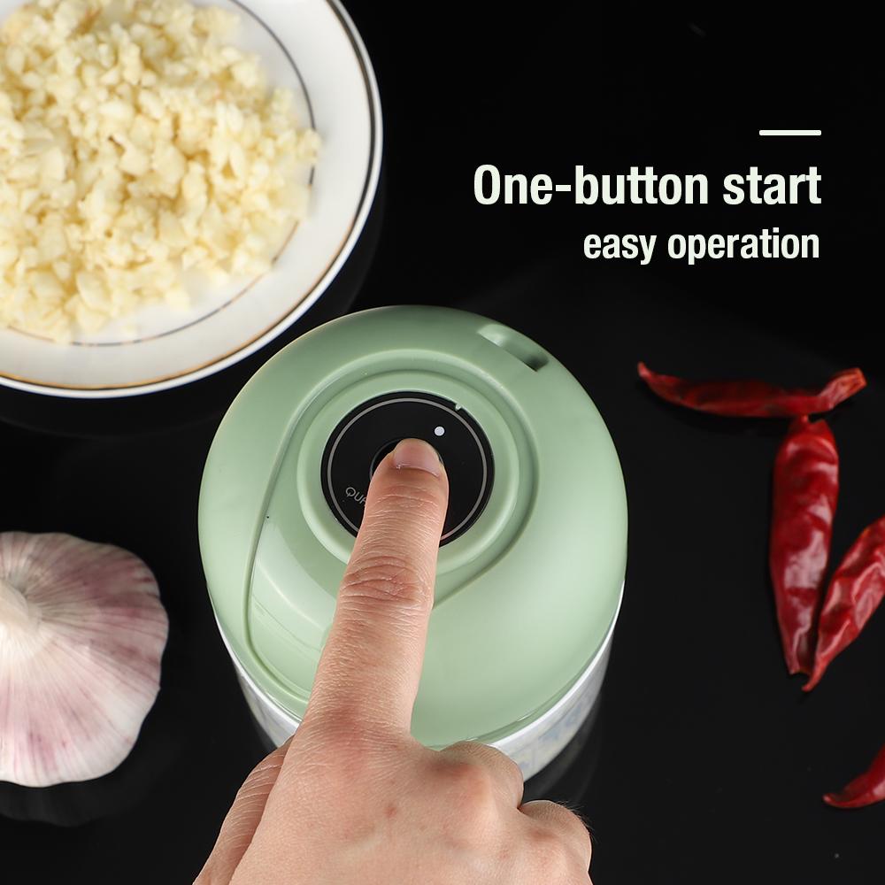 Mini Electric Garlic Chopper USB Meat Grinder Garlic Masher Machine Sturdy Durable Crushed Ginger Vegetable Crusher Kitchenware