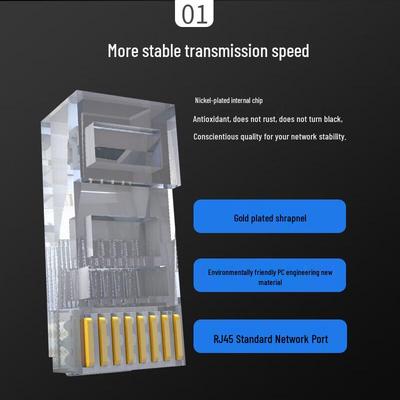 Hikvision Cat5e Позолоченные разъемы RJ45 Штекер CN (адаптер в комплекте)
