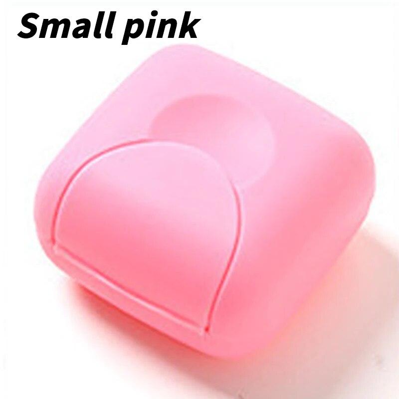 1 шт. Портативная мыльница, контейнер для мыла с крышкой, маленькие/большие размеры, конфетный цвет, для ванной комнаты, дорожная домашняя пластиковая мыльница