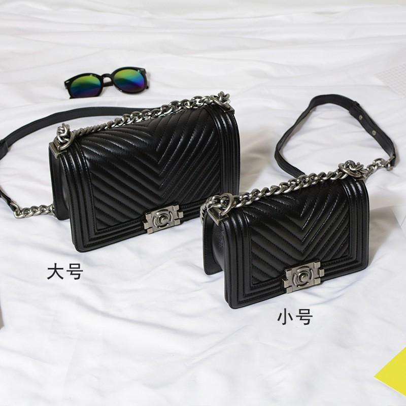 Quilted Chain Lambskin Crossbody Bag Small Flap Shoulder Women