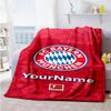 Fc Bayern München 2 Personalized Text Blanket Gift Customizable Blanket Durable Comfort Perfect for Office Bedding Bed Seaside All-Season Use