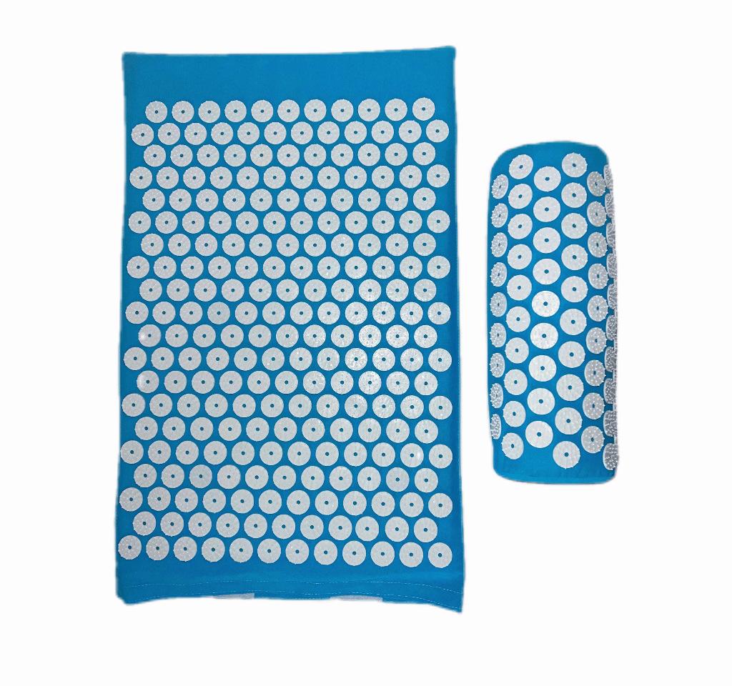 Yoga Acupressure Mat with Head Pillow for Muscle Relaxation and Massage