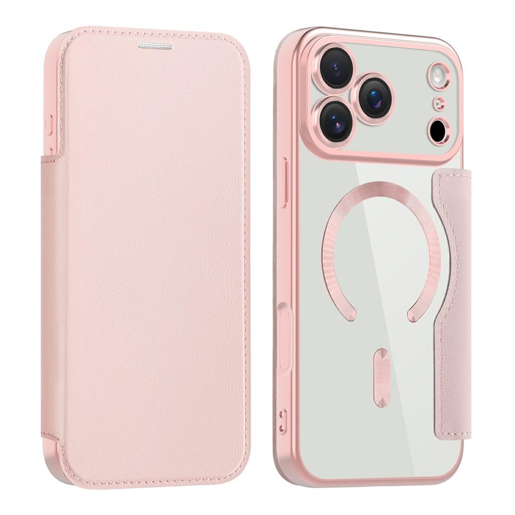 Чехол для iPhone 17 Pro, совместимый с MagSafe, кожаный чехол для телефона с RFID-блокировкой