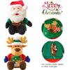 Special Xmas Gift Plush Santa Elk Dolls W/ Hidden Zippers Candy Gifts