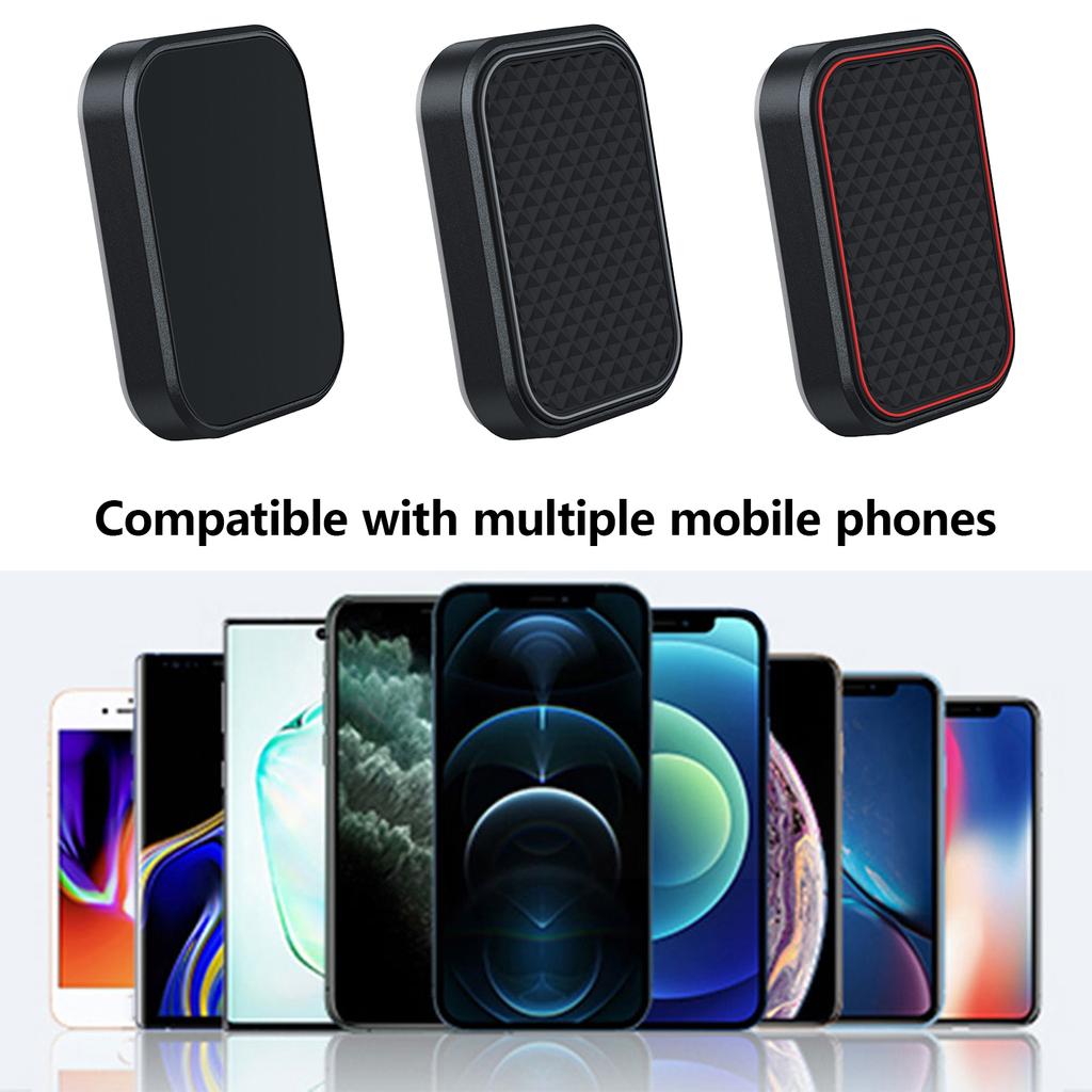 Магнитное настенное крепление для мобильного телефона, клейкий настенный держатель для приборной панели автомобиля, любых гладких поверхностей