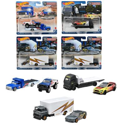 Hot Wheels Team Transport Assortment мини-машинки x4 set BOX лет и [2 распродажа] [3 в наличии] 986T-FLF56