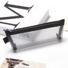 Large Capacity Simple Color Pencil Case Student Exam Series Hand Account Net Yarn Transparent Stationery Storage Supplies Bag