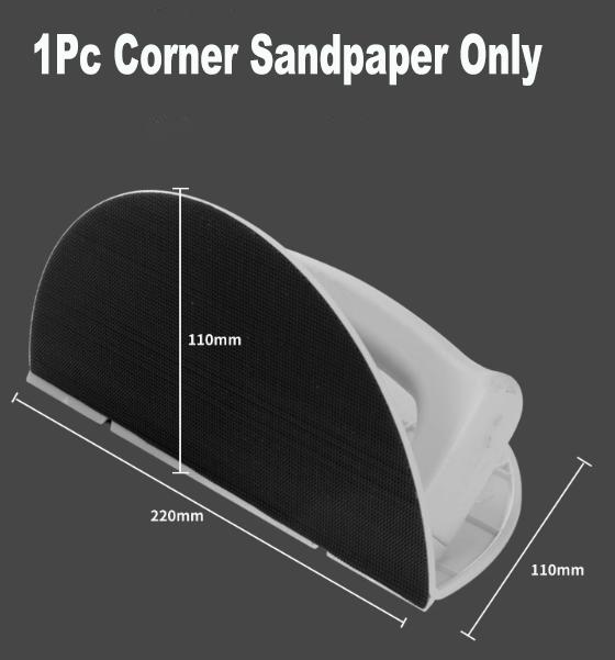 Multifunctional Semi Circular Angle Sanding Sandpaper Tool,Semicircular Internal Corner Sandpaper Hand Grinding Board Tools