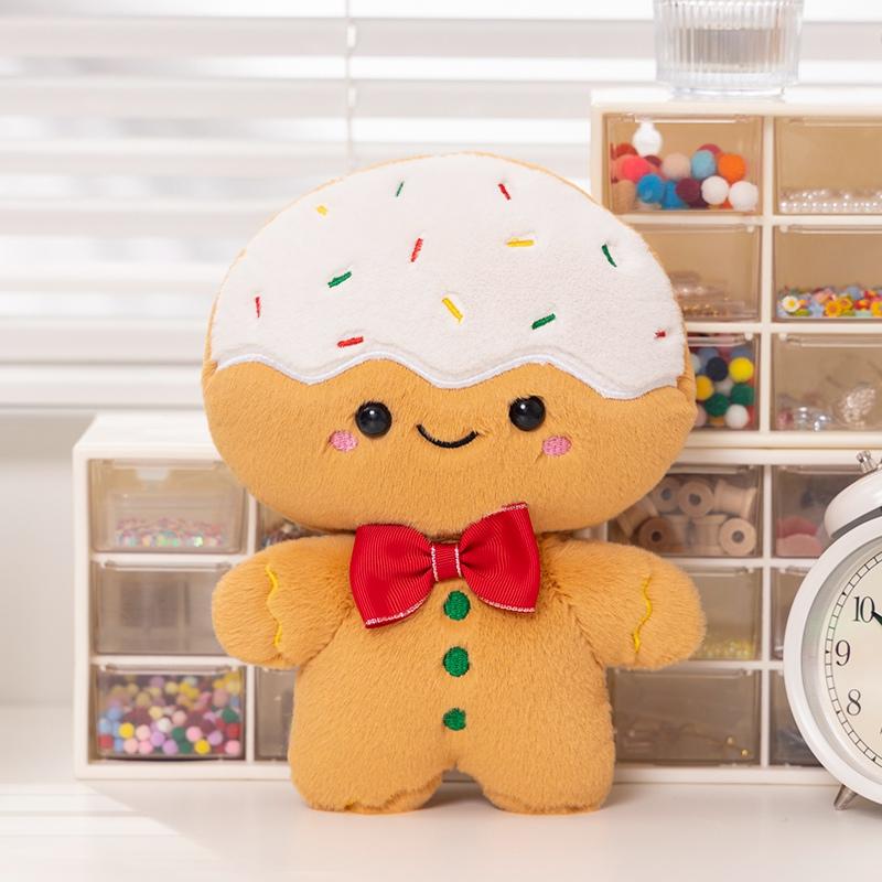 Christmas Tree Socks Ginger Bread Plush Toys Pillow Stuffed Chocolate Cabin House Decor Candy Cane Xmas Parsty Pillow Doll