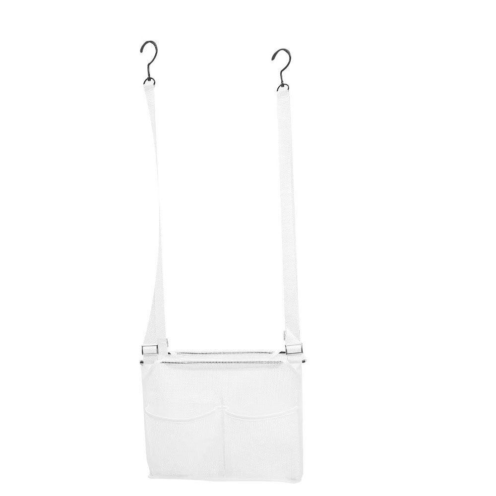 with Hooks Bathroom Hanging Bag Mesh Shower Draining Rack Shower Tools Organizer Home